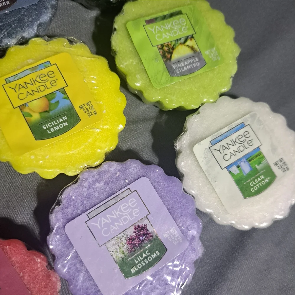 Yankee Candle Lot Of 12 Wax Tart Melts New Sealed - Vanilla Coconut Beach‎ Etc